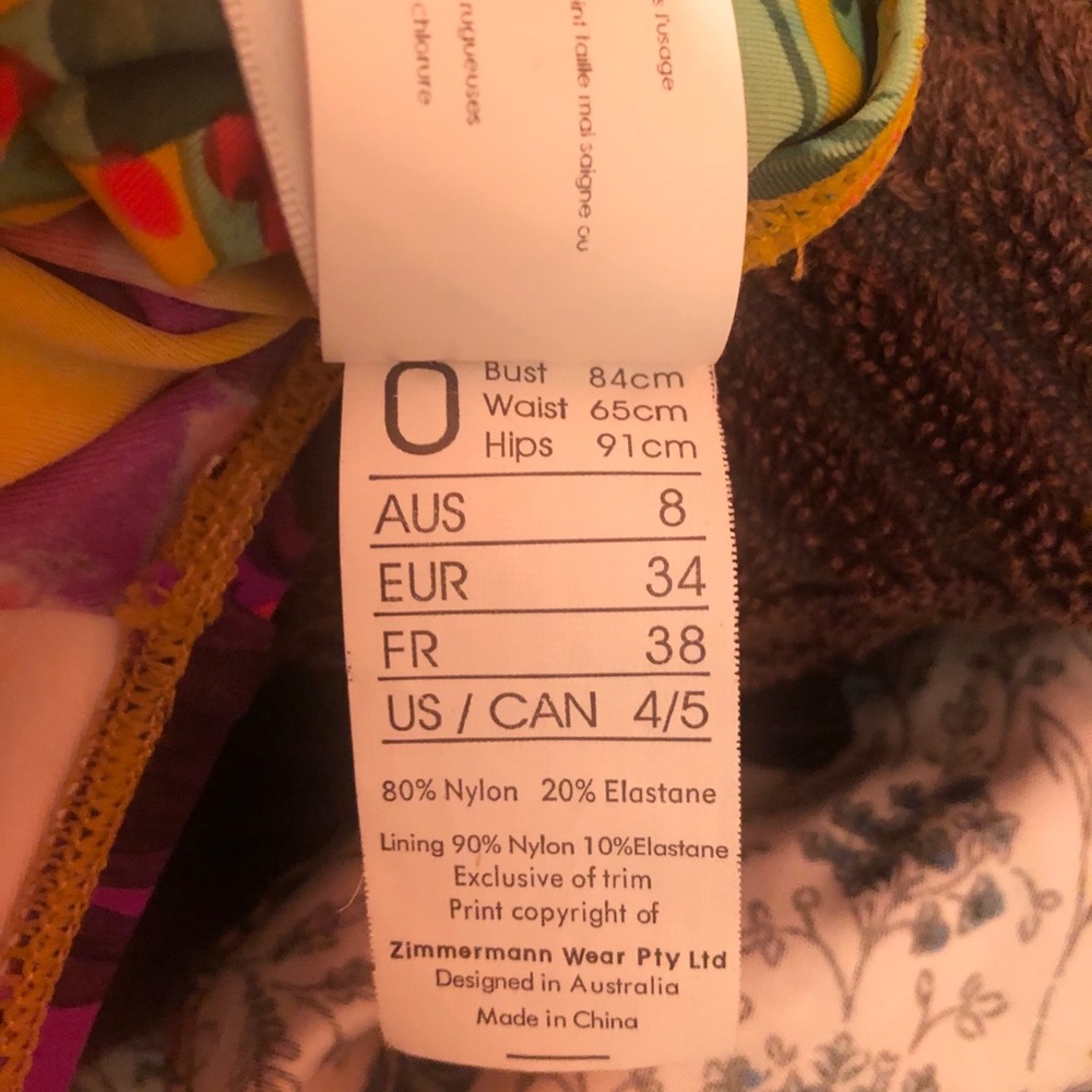 Anthropologie Zimmermann Jungle Dive Maillot Swim - Picture 4 of 4